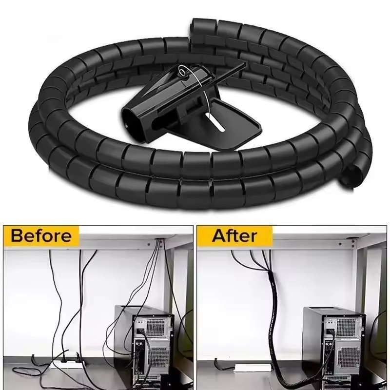 Cable Lock Flexible - 2M/1M واقي كابل حلزوني مرن، منظم